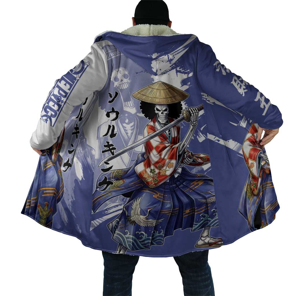 Brook in Wano Samurai Attire Cloak Soul King Brook - Traditional Japanese Style