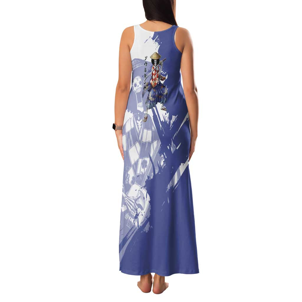 Brook in Wano Samurai Attire Family Matching Tank Maxi Dress and Hawaiian Shirt Soul King Brook - Traditional Japanese Style