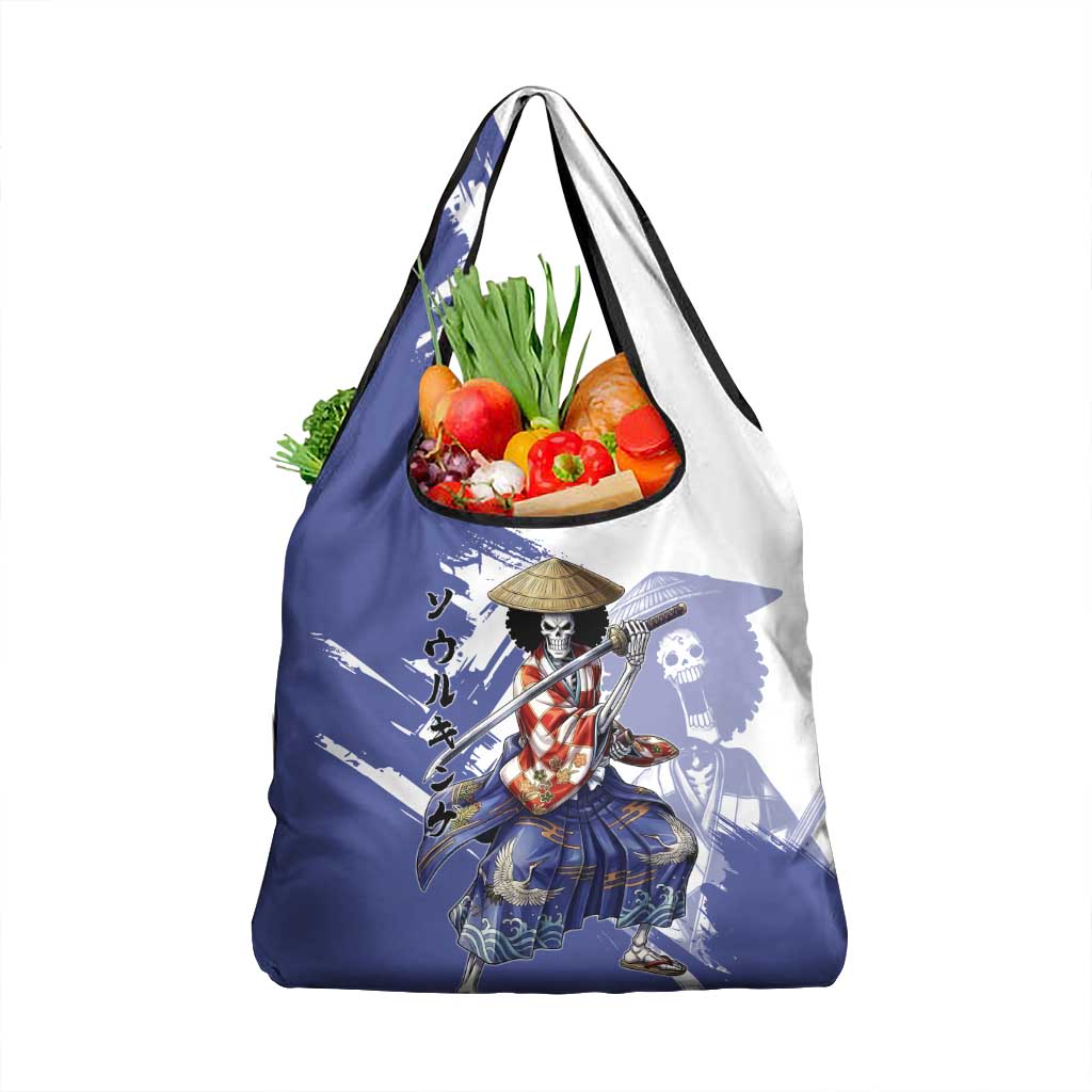 Brook in Wano Samurai Attire Grocery Bag Soul King Brook - Traditional Japanese Style