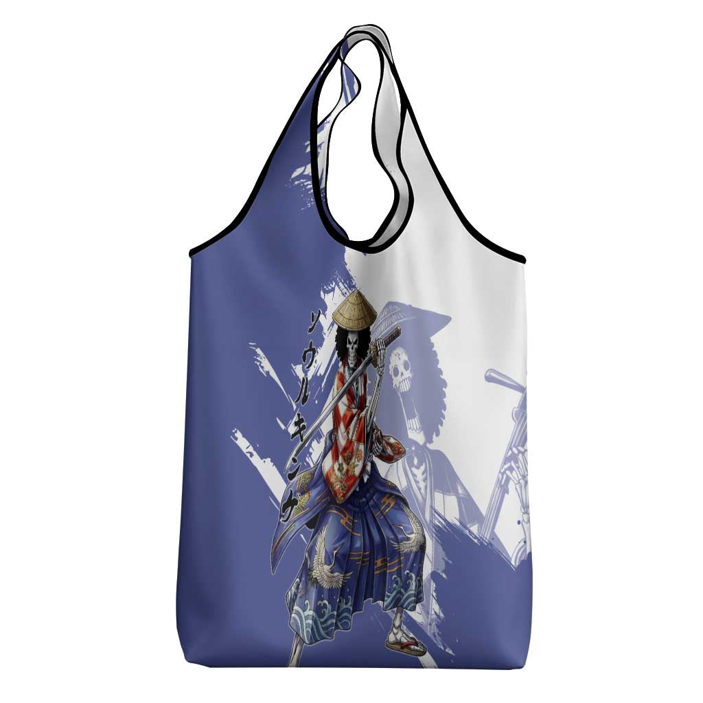 Brook in Wano Samurai Attire Grocery Bag Soul King Brook - Traditional Japanese Style