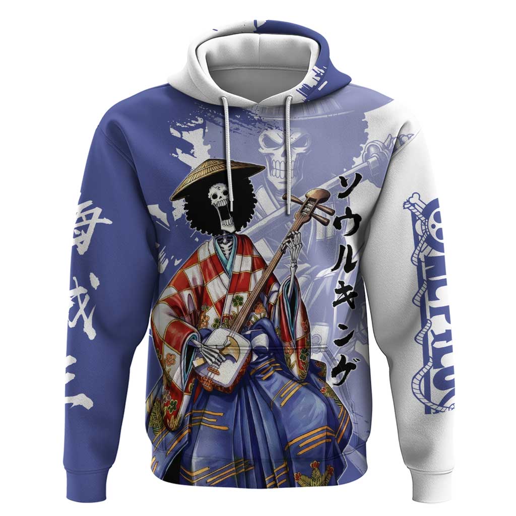 Brook in Wano Samurai Attire Hoodie Soul King Brook - Traditional Japanese Style
