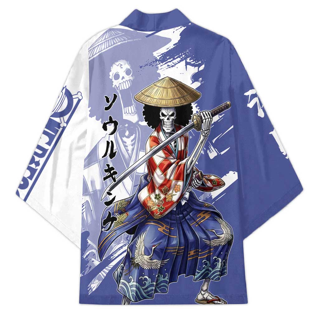 Brook in Wano Samurai Attire Kimono Soul King Brook - Traditional Japanese Style