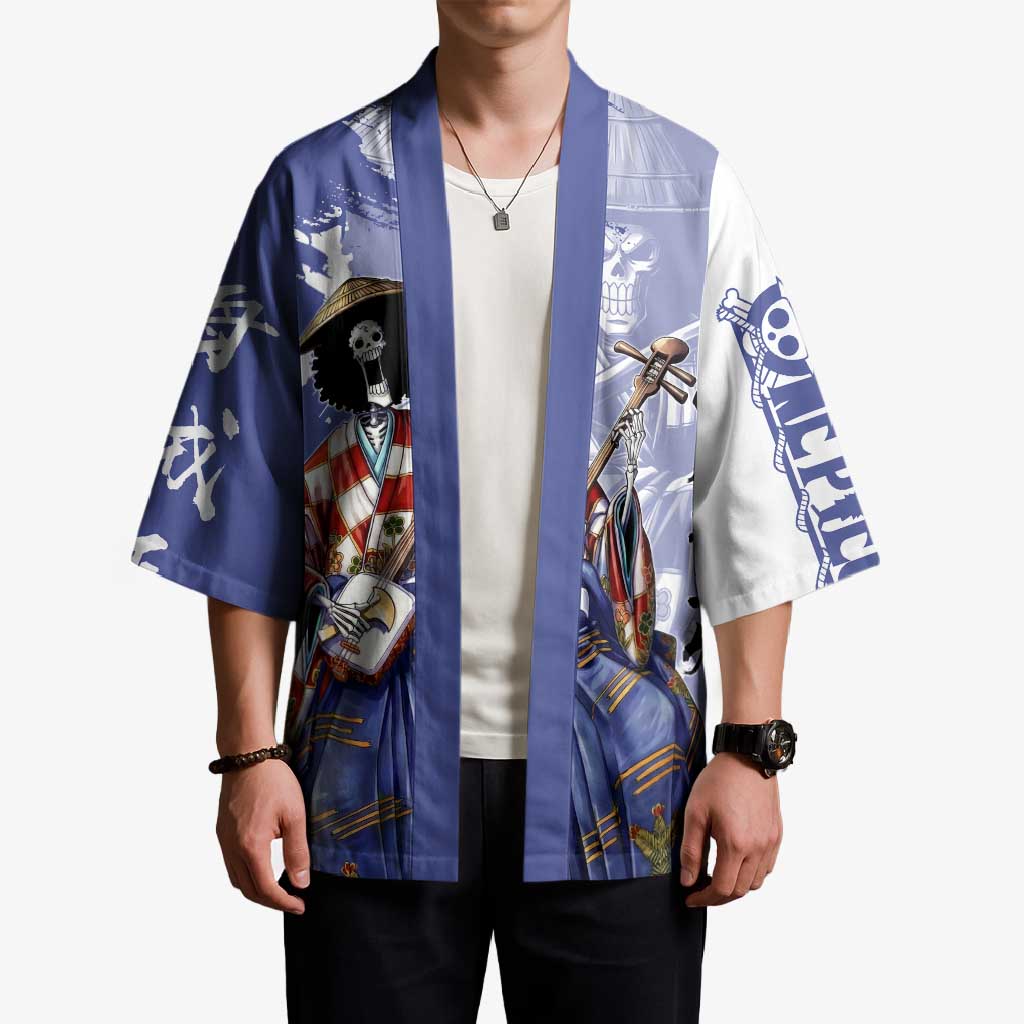 Brook in Wano Samurai Attire Kimono Soul King Brook - Traditional Japanese Style