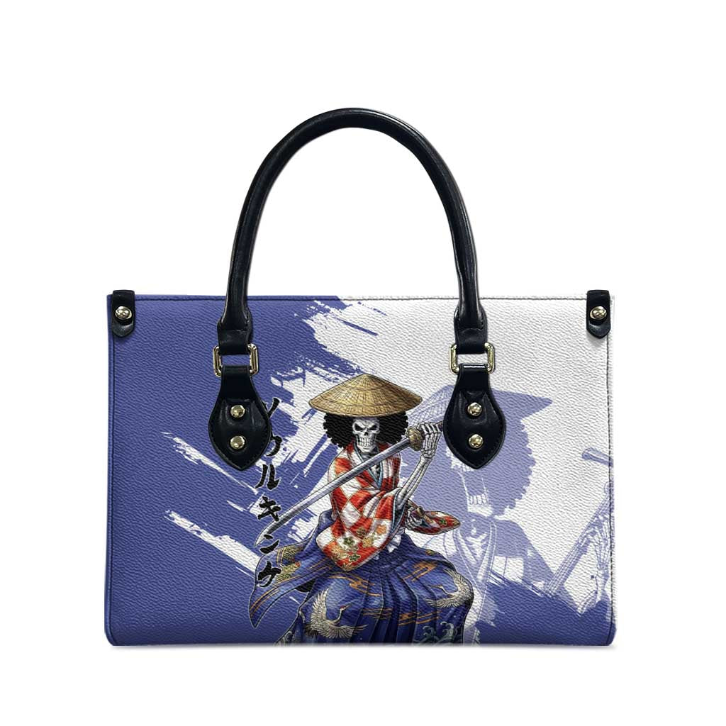 Brook in Wano Samurai Attire Leather Bag Soul King Brook - Traditional Japanese Style