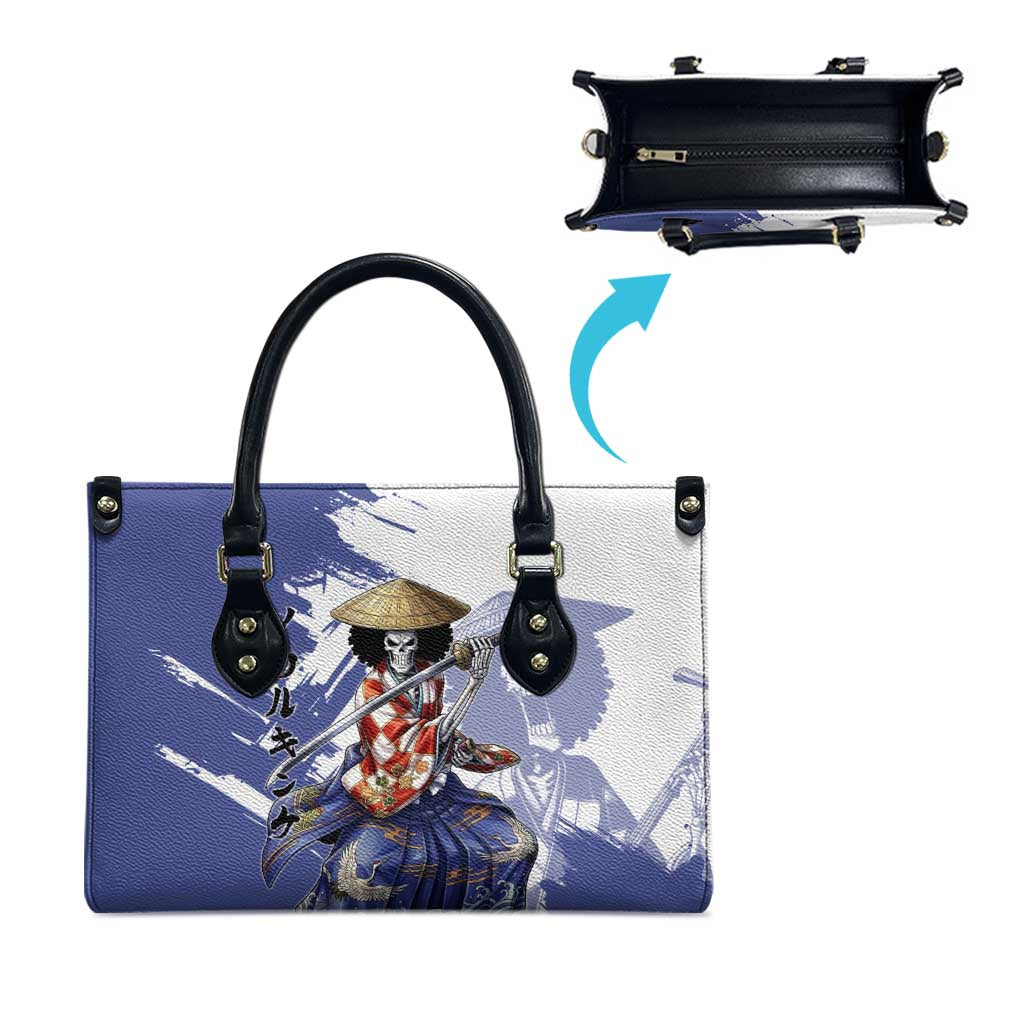 Brook in Wano Samurai Attire Leather Bag Soul King Brook - Traditional Japanese Style