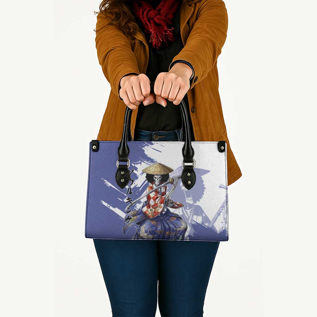 Brook in Wano Samurai Attire Leather Bag Soul King Brook - Traditional Japanese Style