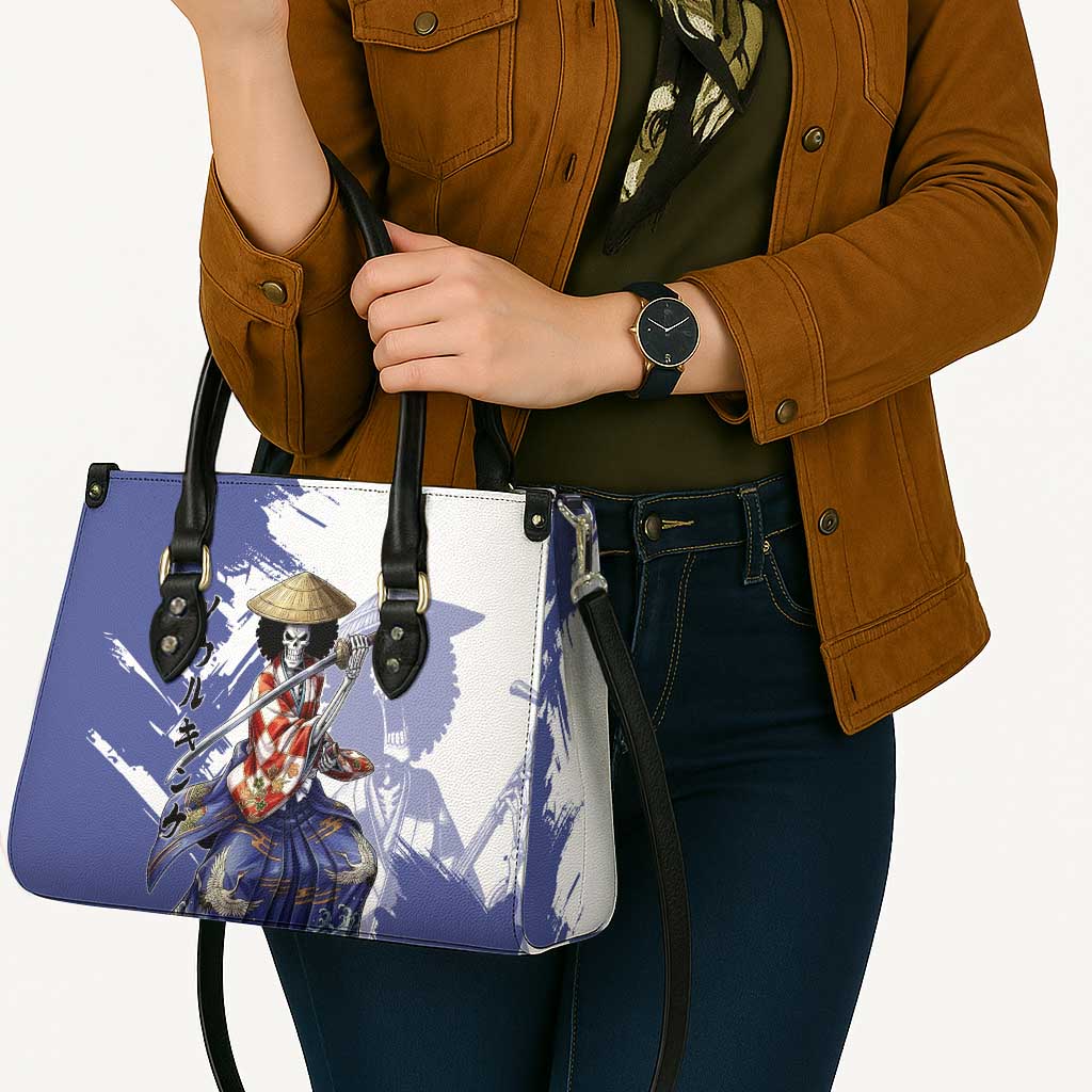 Brook in Wano Samurai Attire Leather Bag Soul King Brook - Traditional Japanese Style