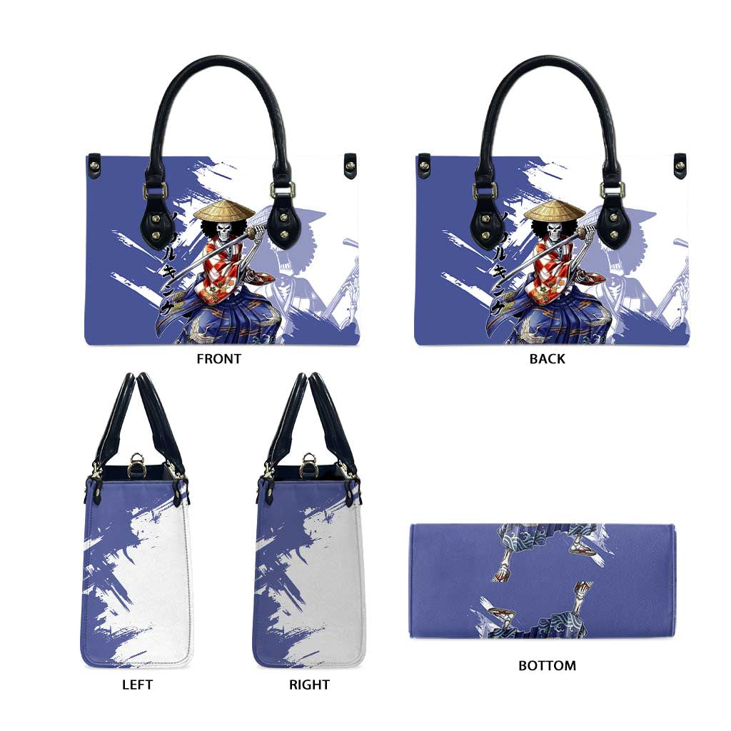 Brook in Wano Samurai Attire Leather Bag Soul King Brook - Traditional Japanese Style