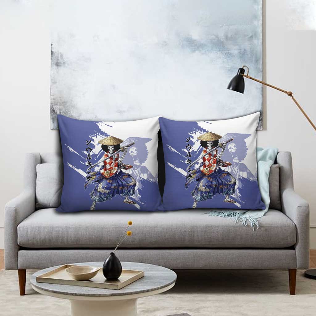 Brook in Wano Samurai Attire Pillow Cover Soul King Brook - Traditional Japanese Style