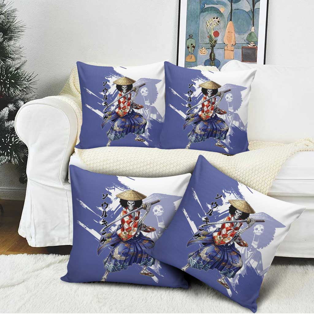 Brook in Wano Samurai Attire Pillow Cover Soul King Brook - Traditional Japanese Style