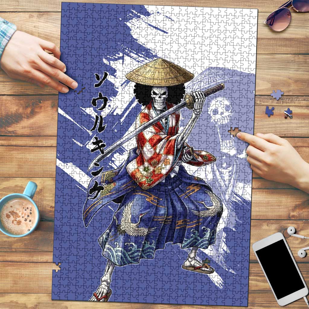 Brook in Wano Samurai Attire Puzzle Soul King Brook - Traditional Japanese Style