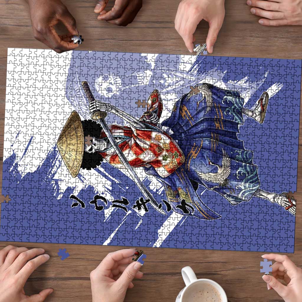 Brook in Wano Samurai Attire Puzzle Soul King Brook - Traditional Japanese Style
