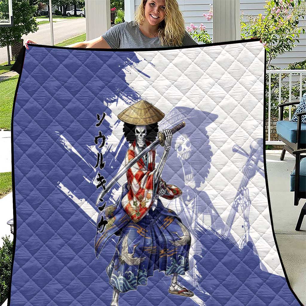 Brook in Wano Samurai Attire Quilt Soul King Brook - Traditional Japanese Style
