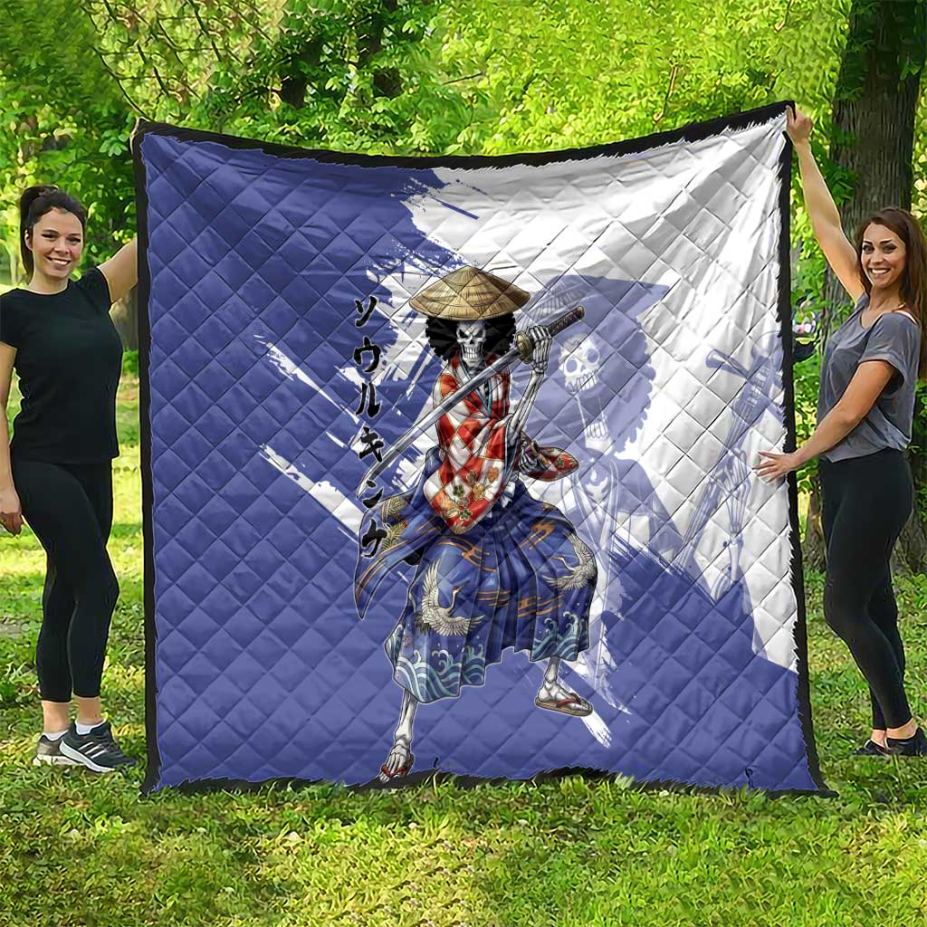 Brook in Wano Samurai Attire Quilt Soul King Brook - Traditional Japanese Style