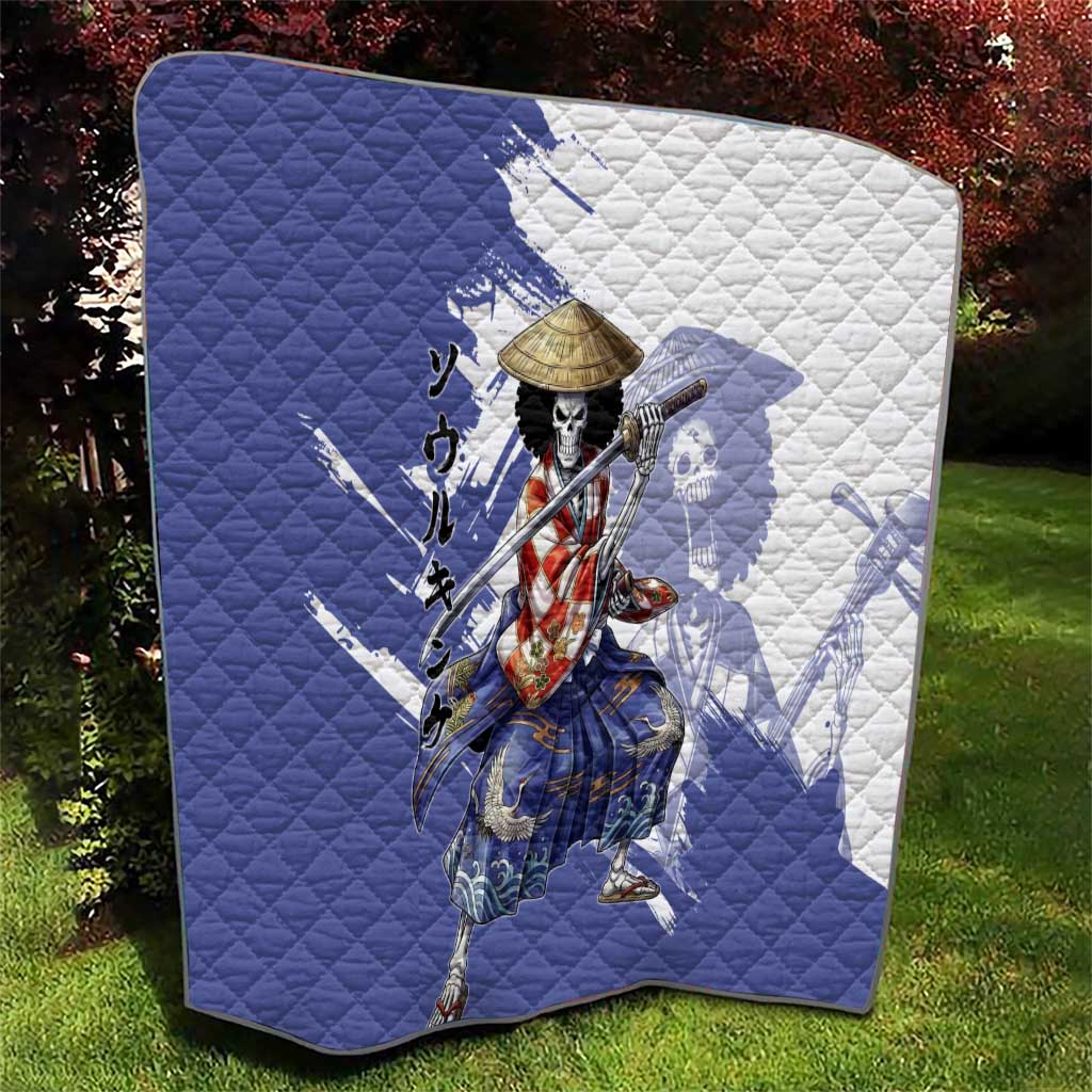 Brook in Wano Samurai Attire Quilt Soul King Brook - Traditional Japanese Style
