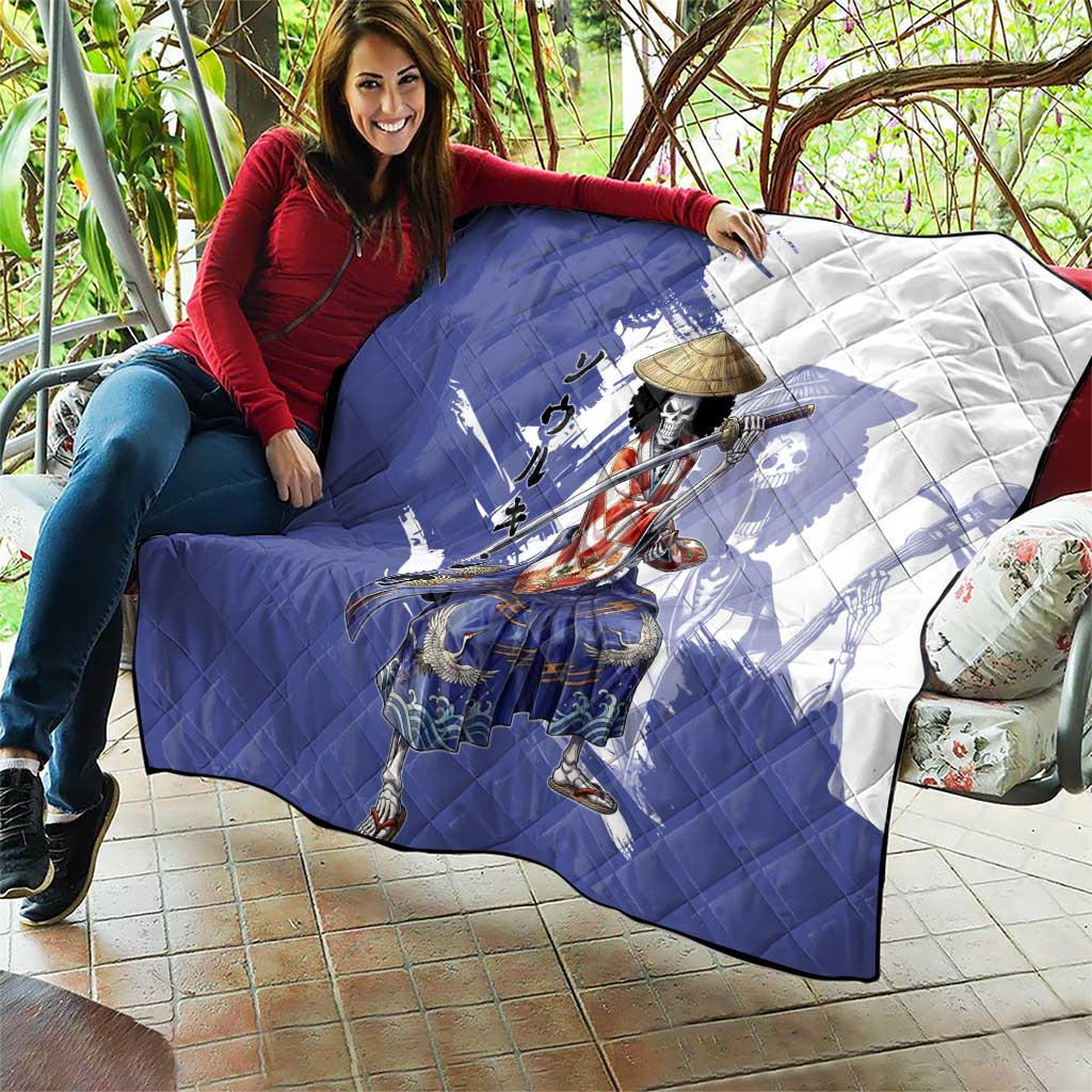 Brook in Wano Samurai Attire Quilt Soul King Brook - Traditional Japanese Style