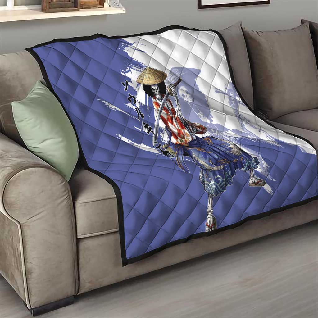 Brook in Wano Samurai Attire Quilt Soul King Brook - Traditional Japanese Style