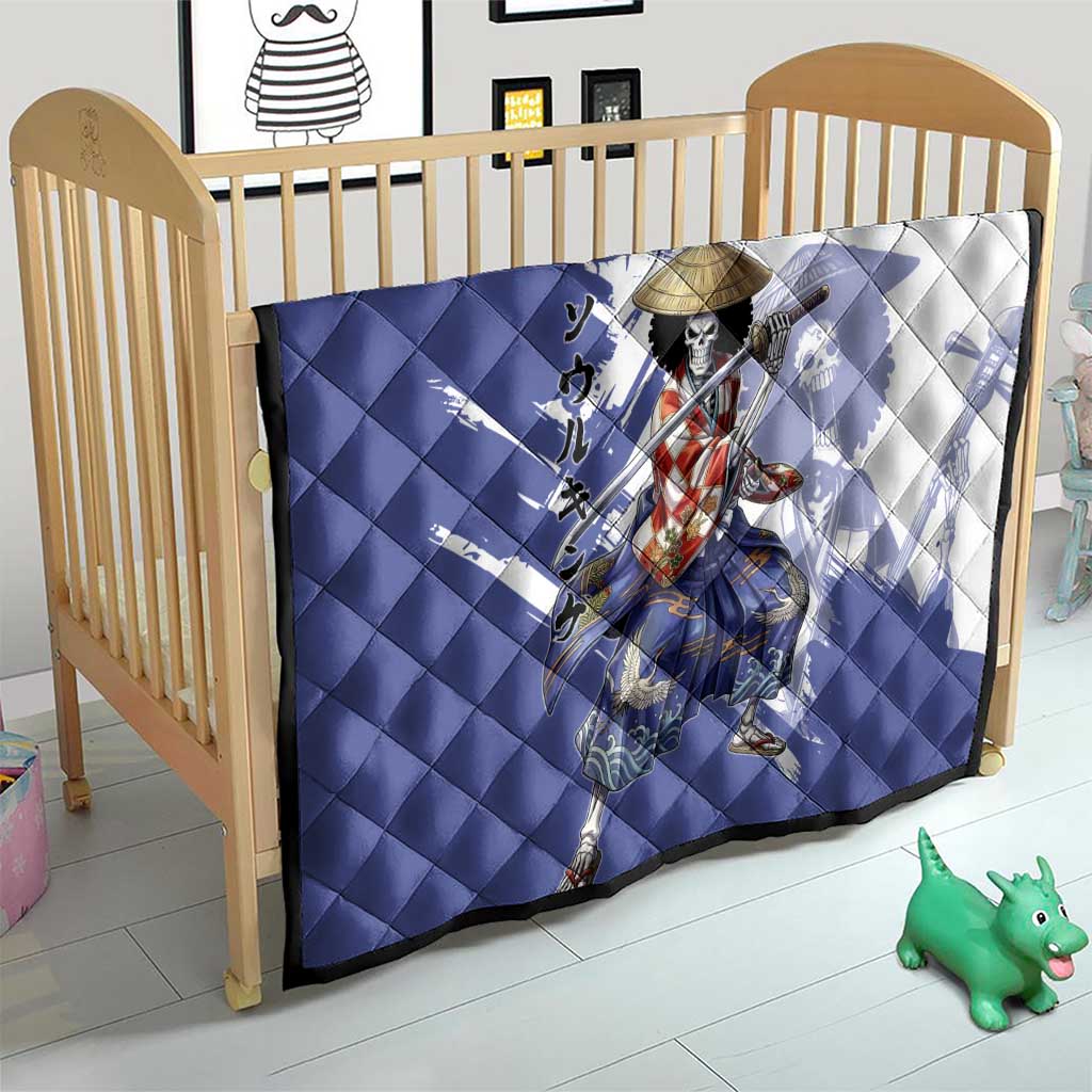 Brook in Wano Samurai Attire Quilt Soul King Brook - Traditional Japanese Style