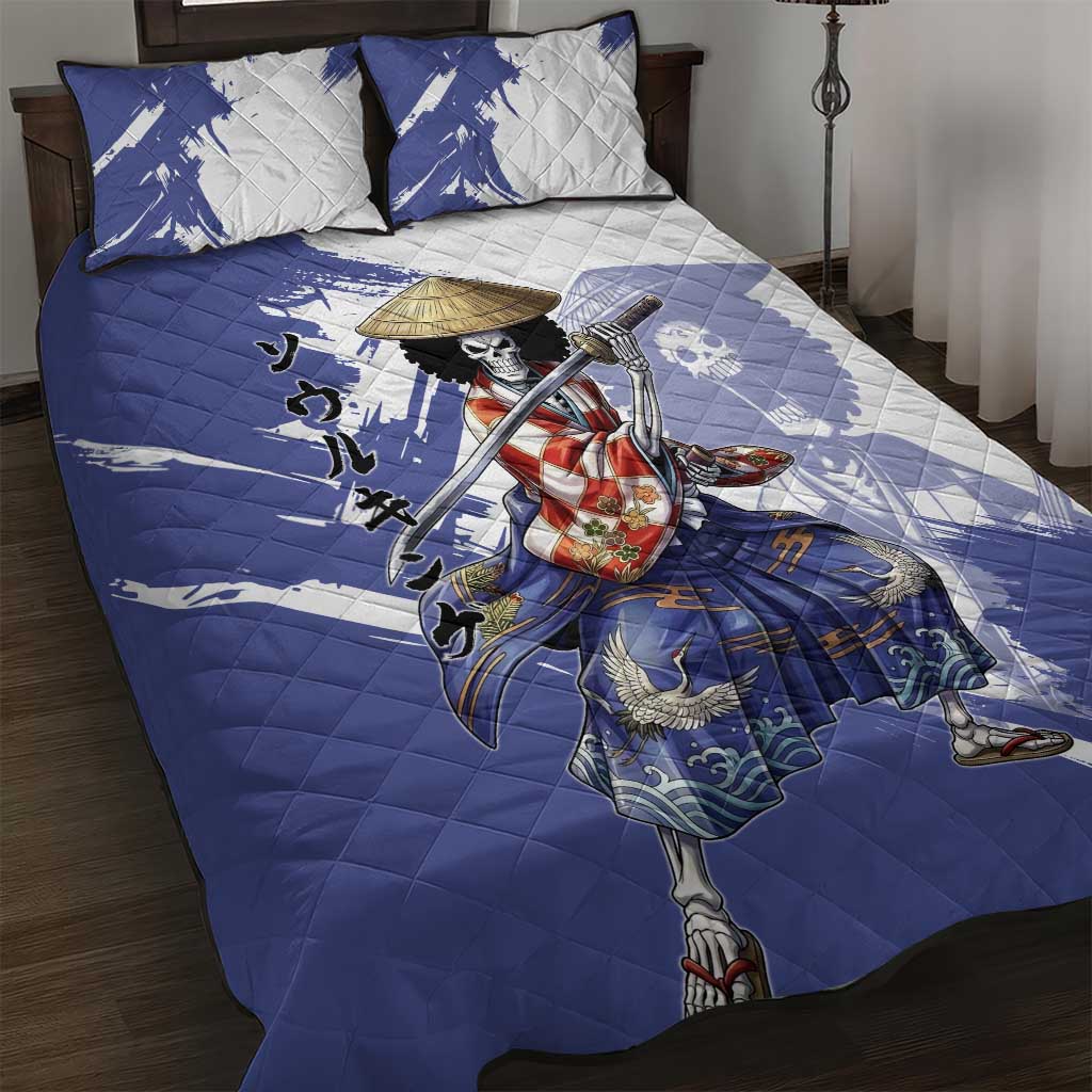 Brook in Wano Samurai Attire Quilt Bed Set Soul King Brook - Traditional Japanese Style