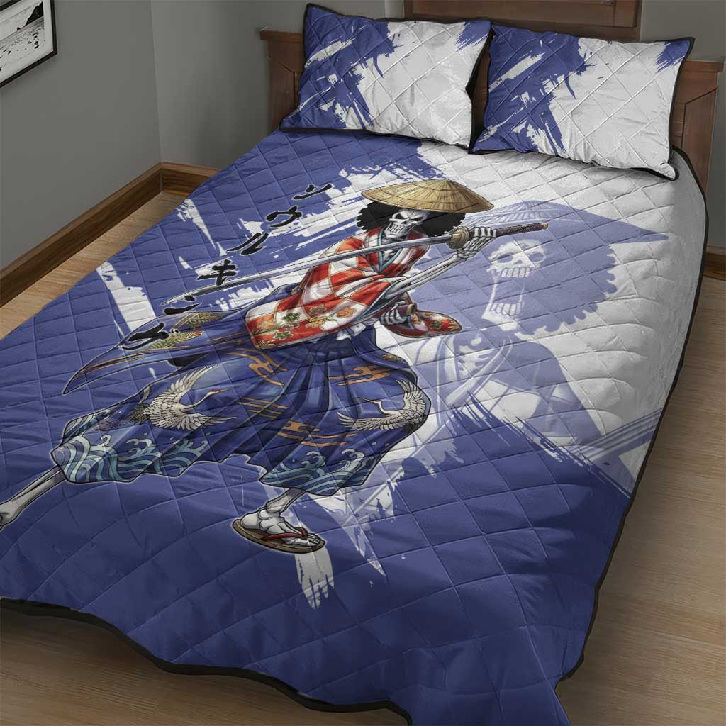 Brook in Wano Samurai Attire Quilt Bed Set Soul King Brook - Traditional Japanese Style