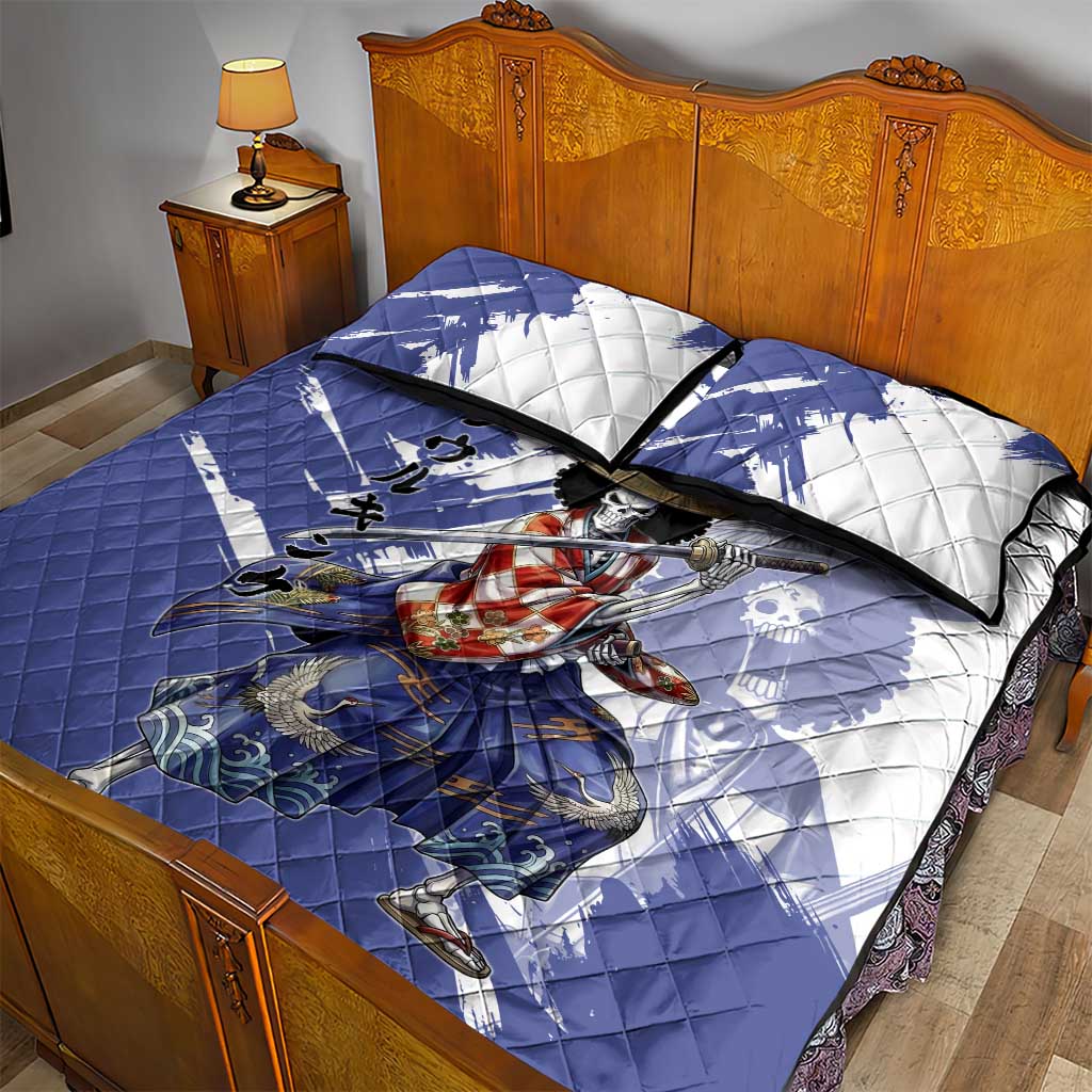 Brook in Wano Samurai Attire Quilt Bed Set Soul King Brook - Traditional Japanese Style