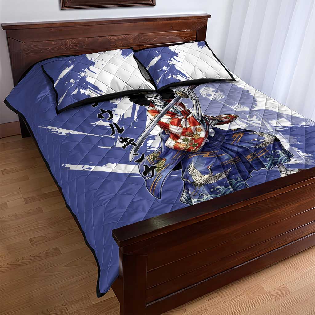 Brook in Wano Samurai Attire Quilt Bed Set Soul King Brook - Traditional Japanese Style