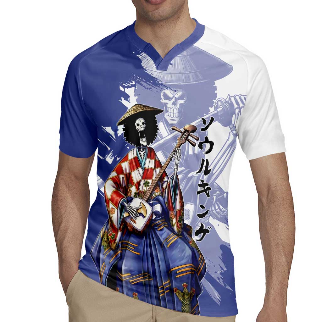 Brook in Wano Samurai Attire Rugby Jersey Soul King Brook - Traditional Japanese Style