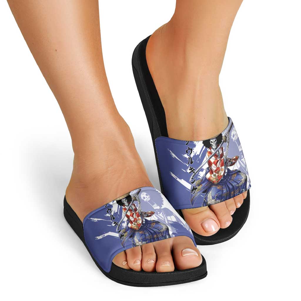Brook in Wano Samurai Attire Slide Sandals Soul King Brook - Traditional Japanese Style