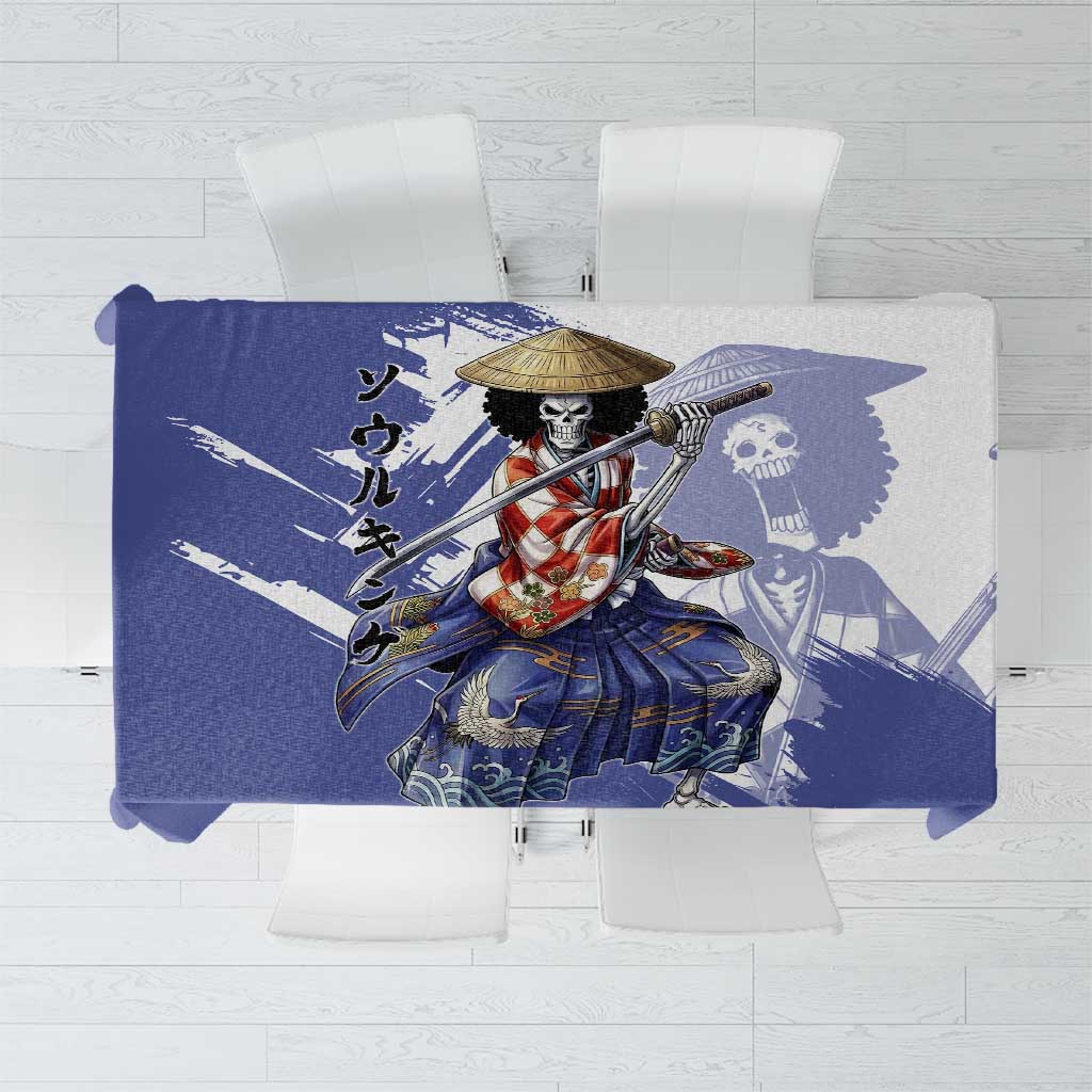 Brook in Wano Samurai Attire Tablecloth Soul King Brook - Traditional Japanese Style