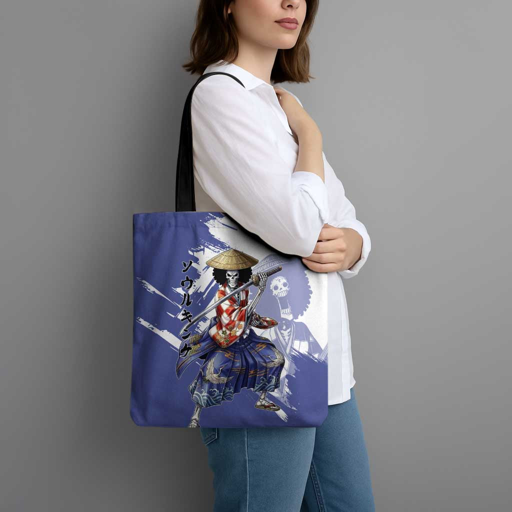Brook in Wano Samurai Attire Tote Bag Soul King Brook - Traditional Japanese Style