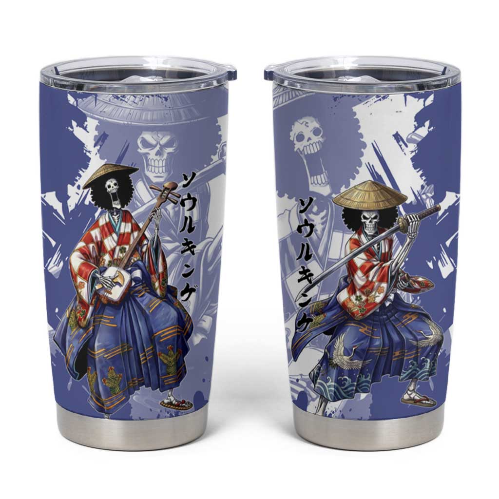 Brook in Wano Samurai Attire Tumbler Cup Soul King Brook - Traditional Japanese Style