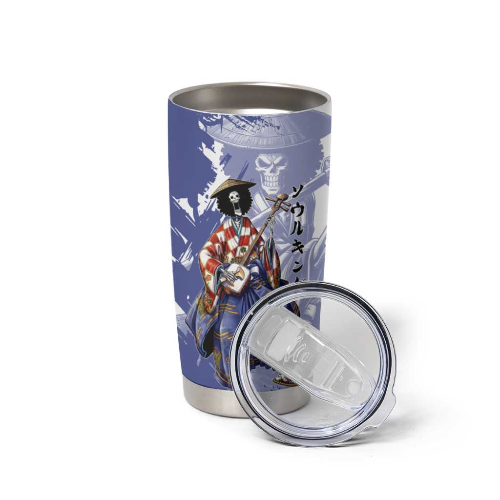 Brook in Wano Samurai Attire Tumbler Cup Soul King Brook - Traditional Japanese Style