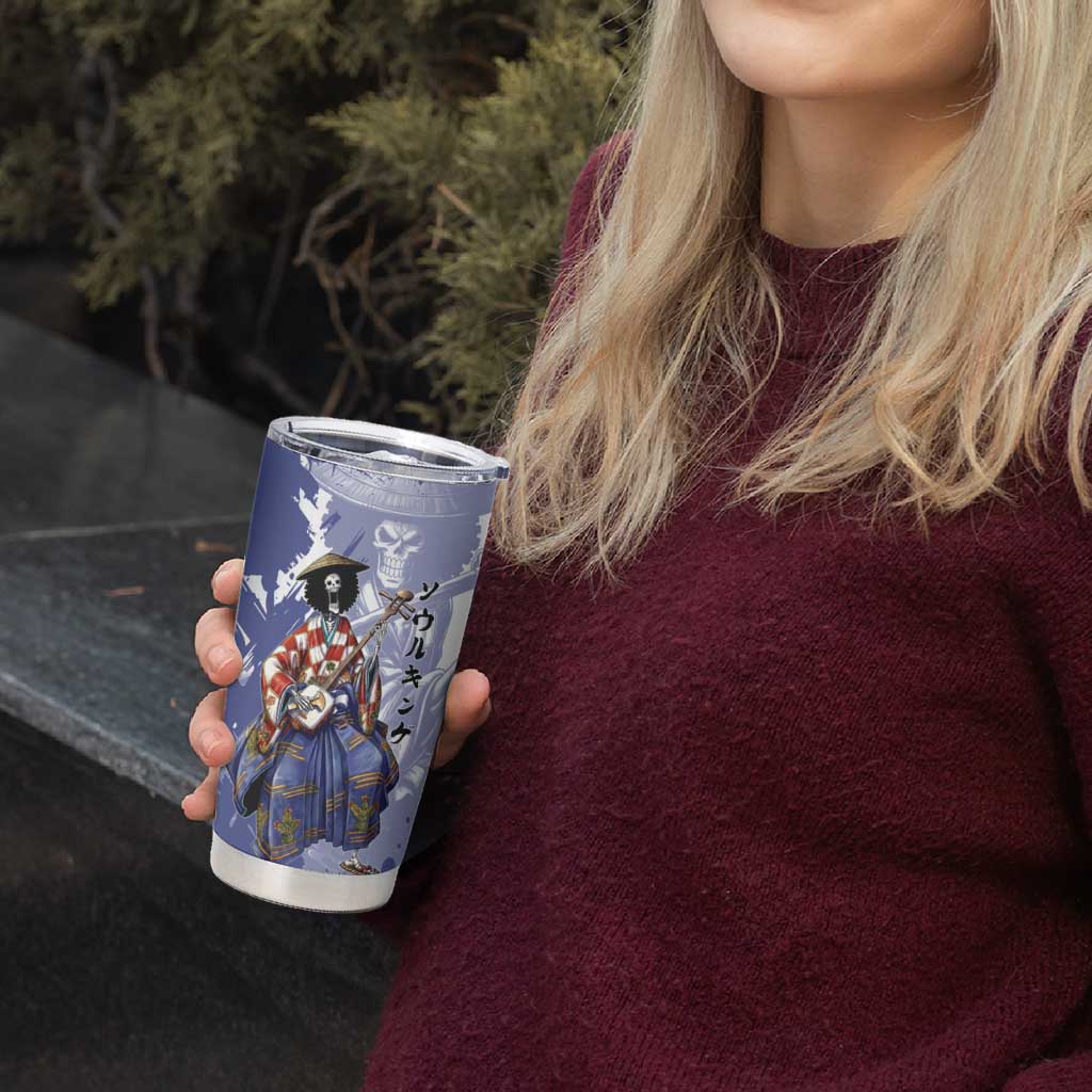 Brook in Wano Samurai Attire Tumbler Cup Soul King Brook - Traditional Japanese Style