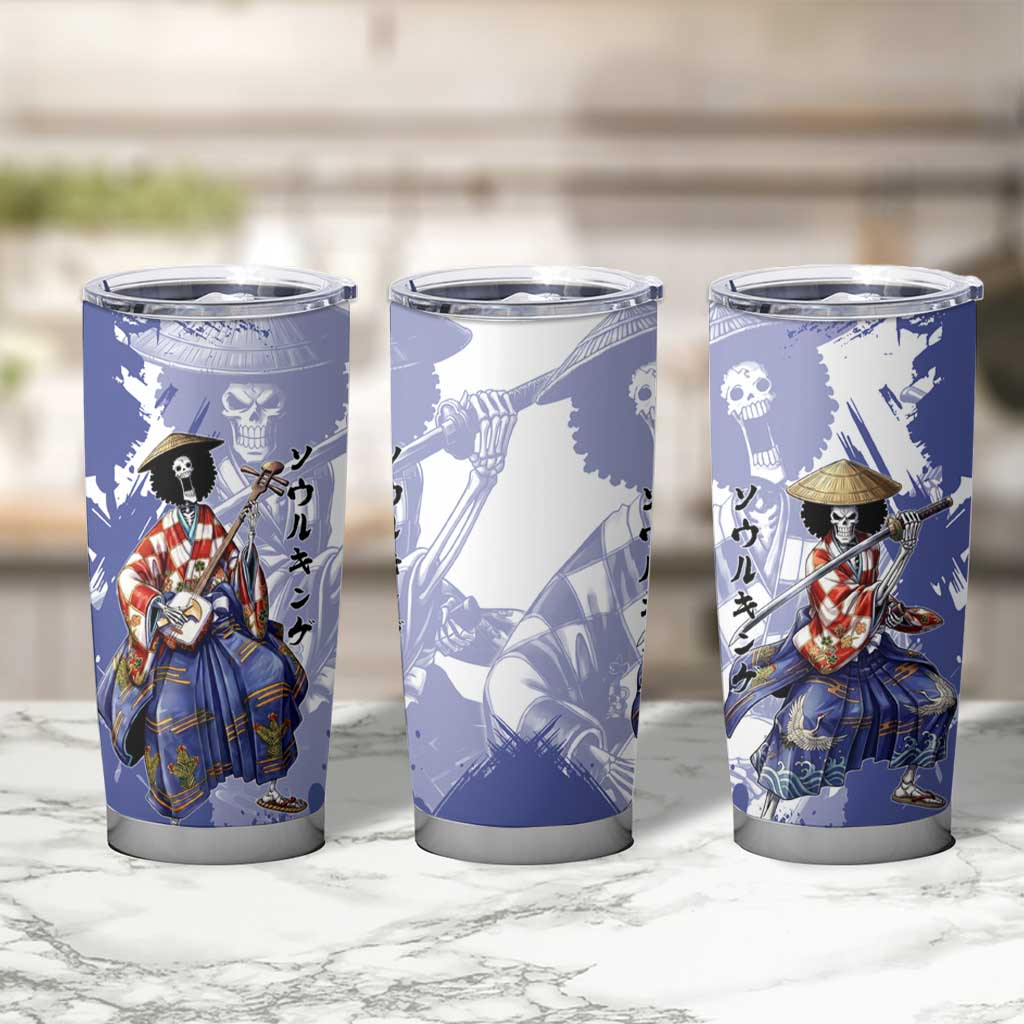 Brook in Wano Samurai Attire Tumbler Cup Soul King Brook - Traditional Japanese Style