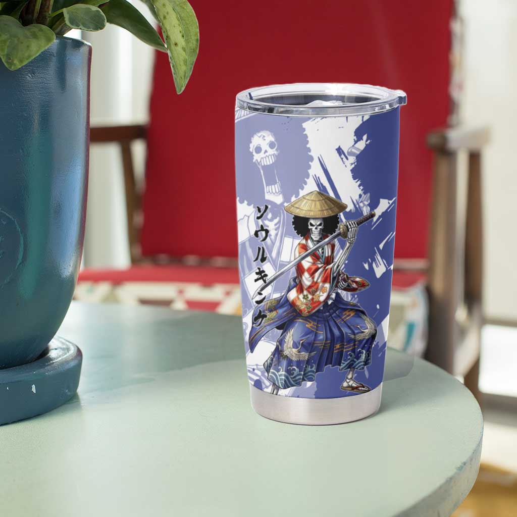 Brook in Wano Samurai Attire Tumbler Cup Soul King Brook - Traditional Japanese Style