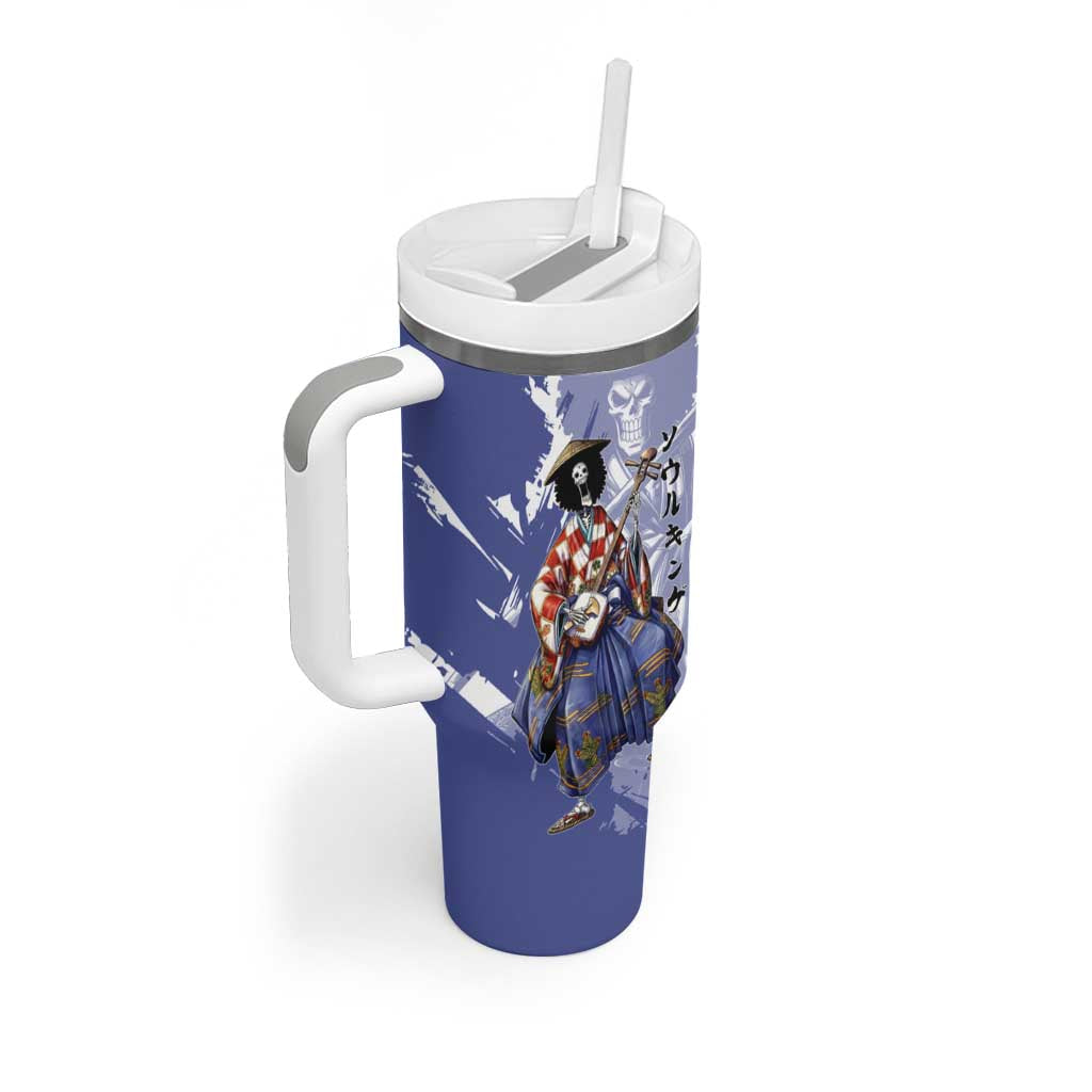 Brook in Wano Samurai Attire Tumbler With Handle Soul King Brook - Traditional Japanese Style