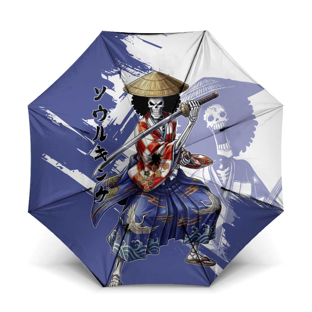 Brook in Wano Samurai Attire Umbrella Soul King Brook - Traditional Japanese Style