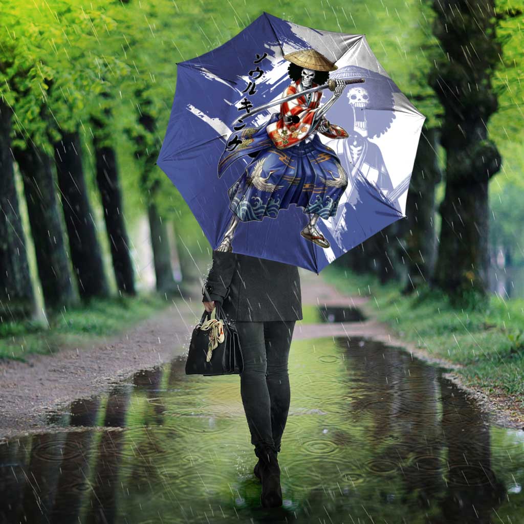 Brook in Wano Samurai Attire Umbrella Soul King Brook - Traditional Japanese Style