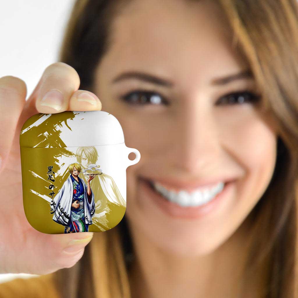 Vinsmoke Sanji - Wano Arc Samurai Style AirPods Case Sanji in Traditional Kimono - One Piece Wano Edition