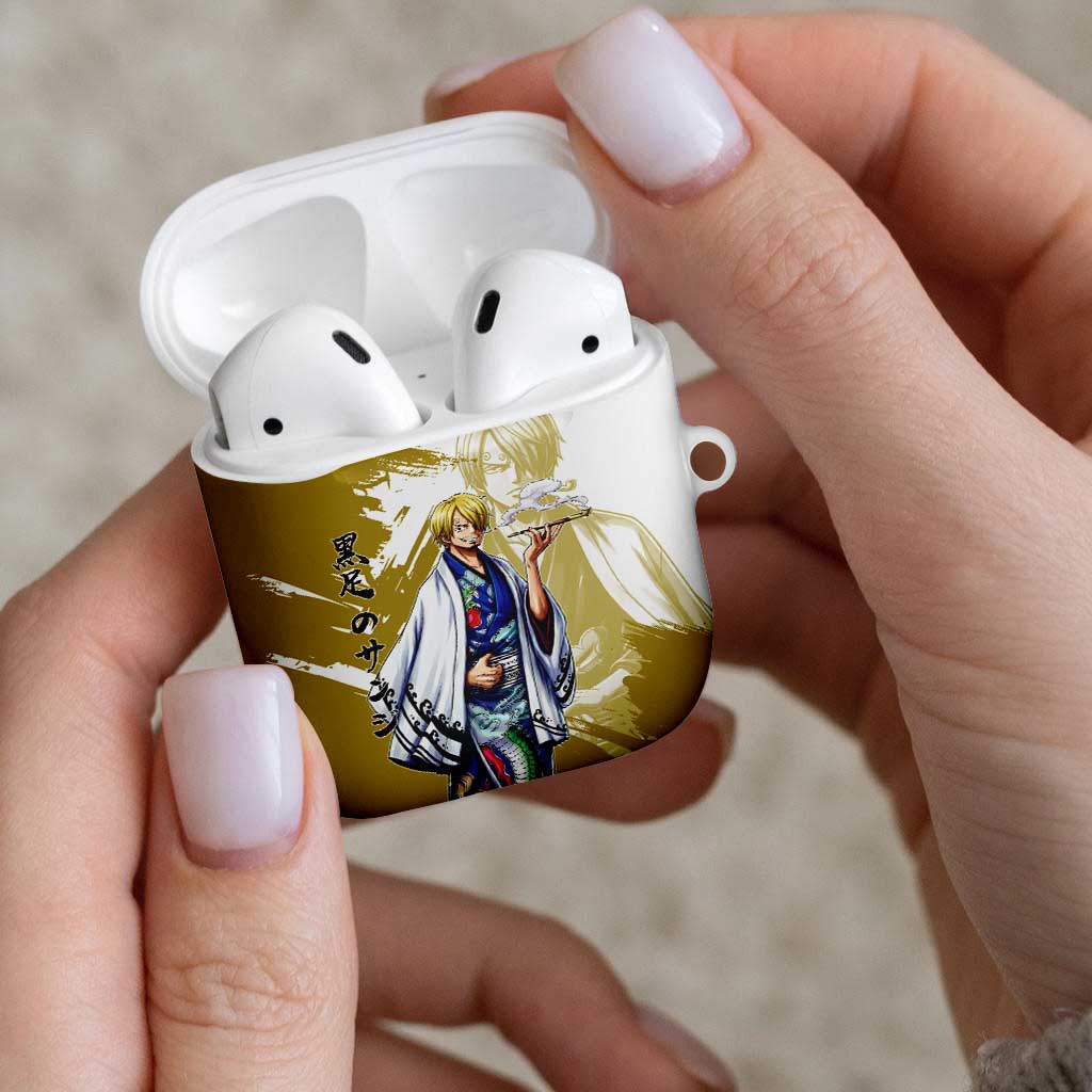 Vinsmoke Sanji - Wano Arc Samurai Style AirPods Case Sanji in Traditional Kimono - One Piece Wano Edition