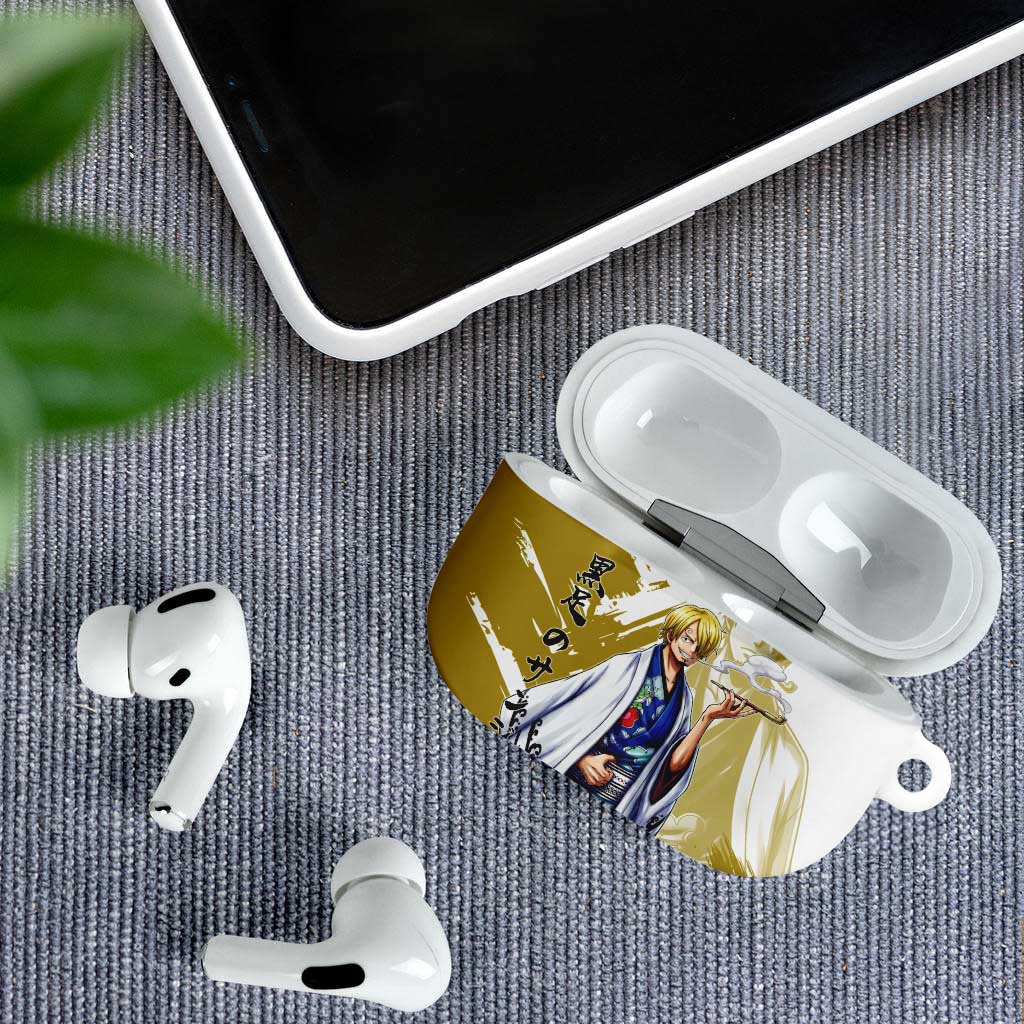 Vinsmoke Sanji - Wano Arc Samurai Style AirPods Case Sanji in Traditional Kimono - One Piece Wano Edition
