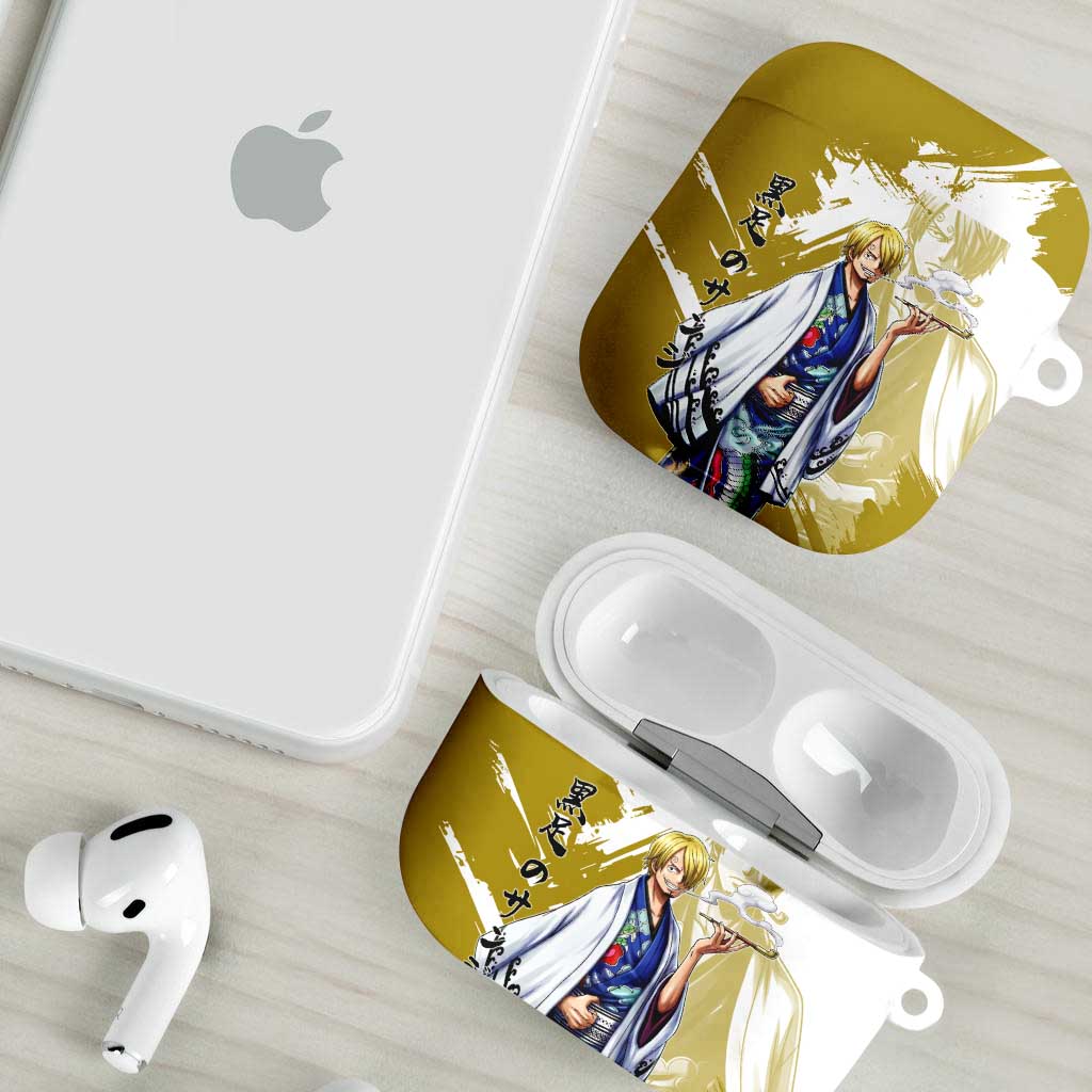 Vinsmoke Sanji - Wano Arc Samurai Style AirPods Case Sanji in Traditional Kimono - One Piece Wano Edition