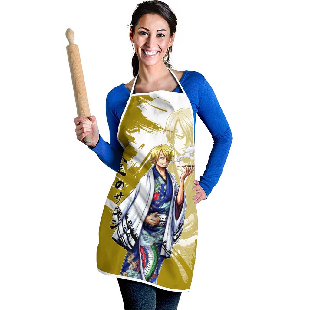 Vinsmoke Sanji - Wano Arc Samurai Style Apron Sanji in Traditional Kimono - One Piece Wano Edition