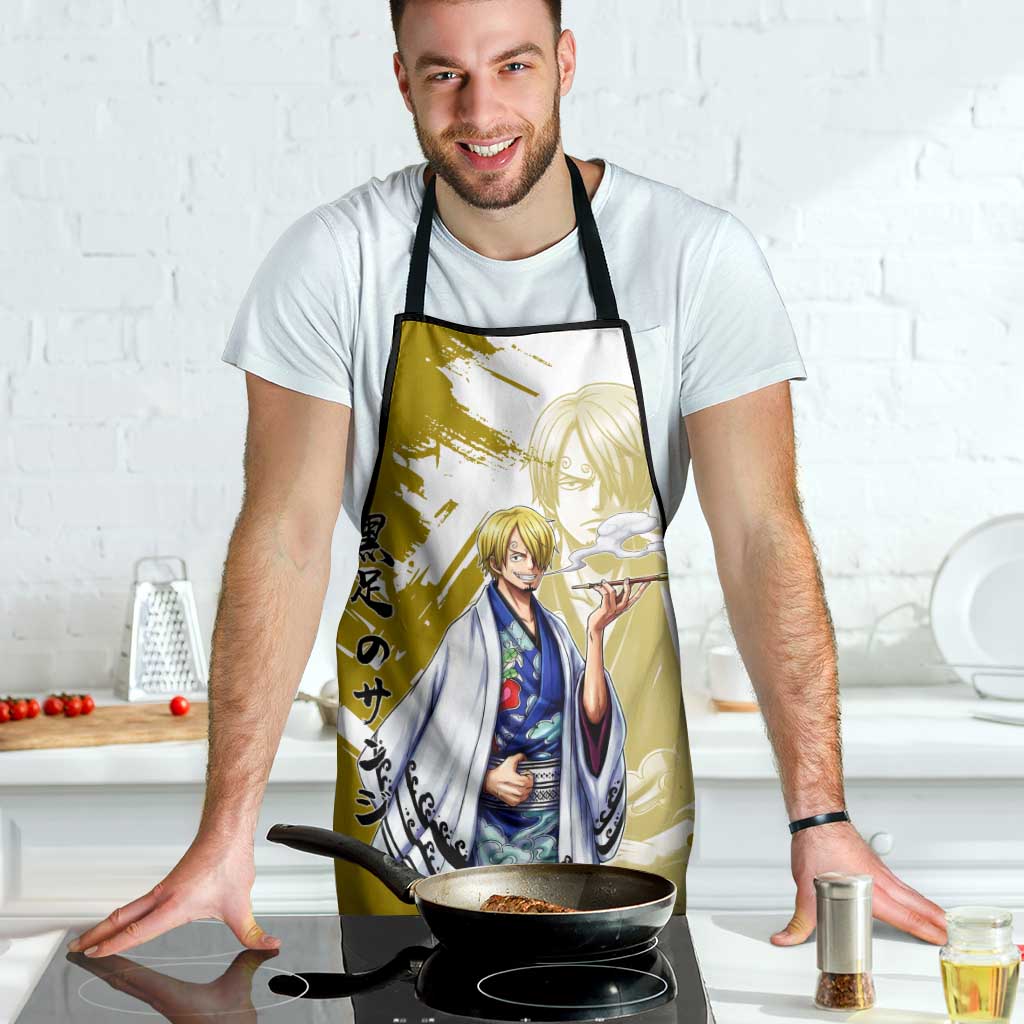 Vinsmoke Sanji - Wano Arc Samurai Style Apron Sanji in Traditional Kimono - One Piece Wano Edition