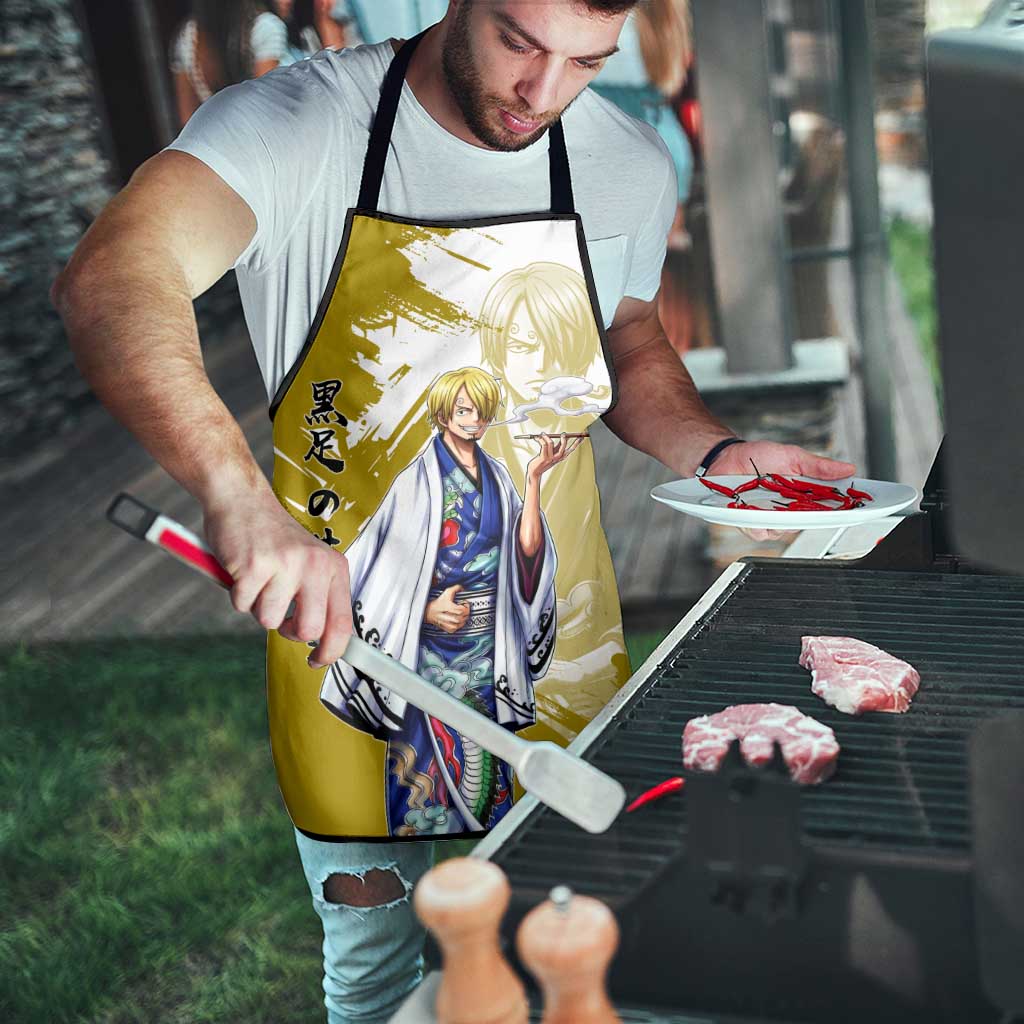 Vinsmoke Sanji - Wano Arc Samurai Style Apron Sanji in Traditional Kimono - One Piece Wano Edition
