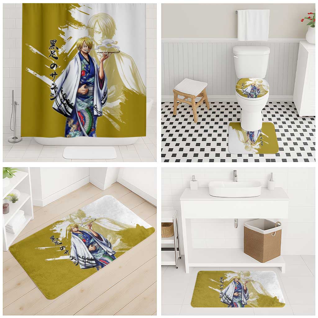 Vinsmoke Sanji - Wano Arc Samurai Style Bathroom Set Sanji in Traditional Kimono - One Piece Wano Edition