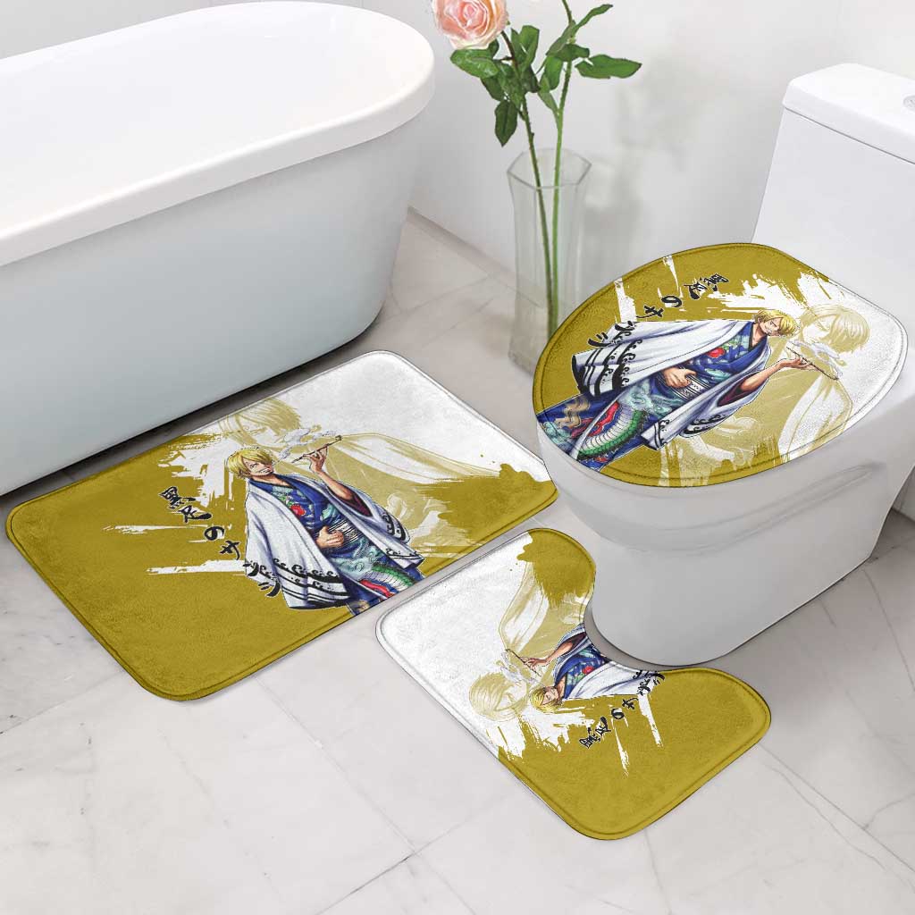 Vinsmoke Sanji - Wano Arc Samurai Style Bathroom Set Sanji in Traditional Kimono - One Piece Wano Edition