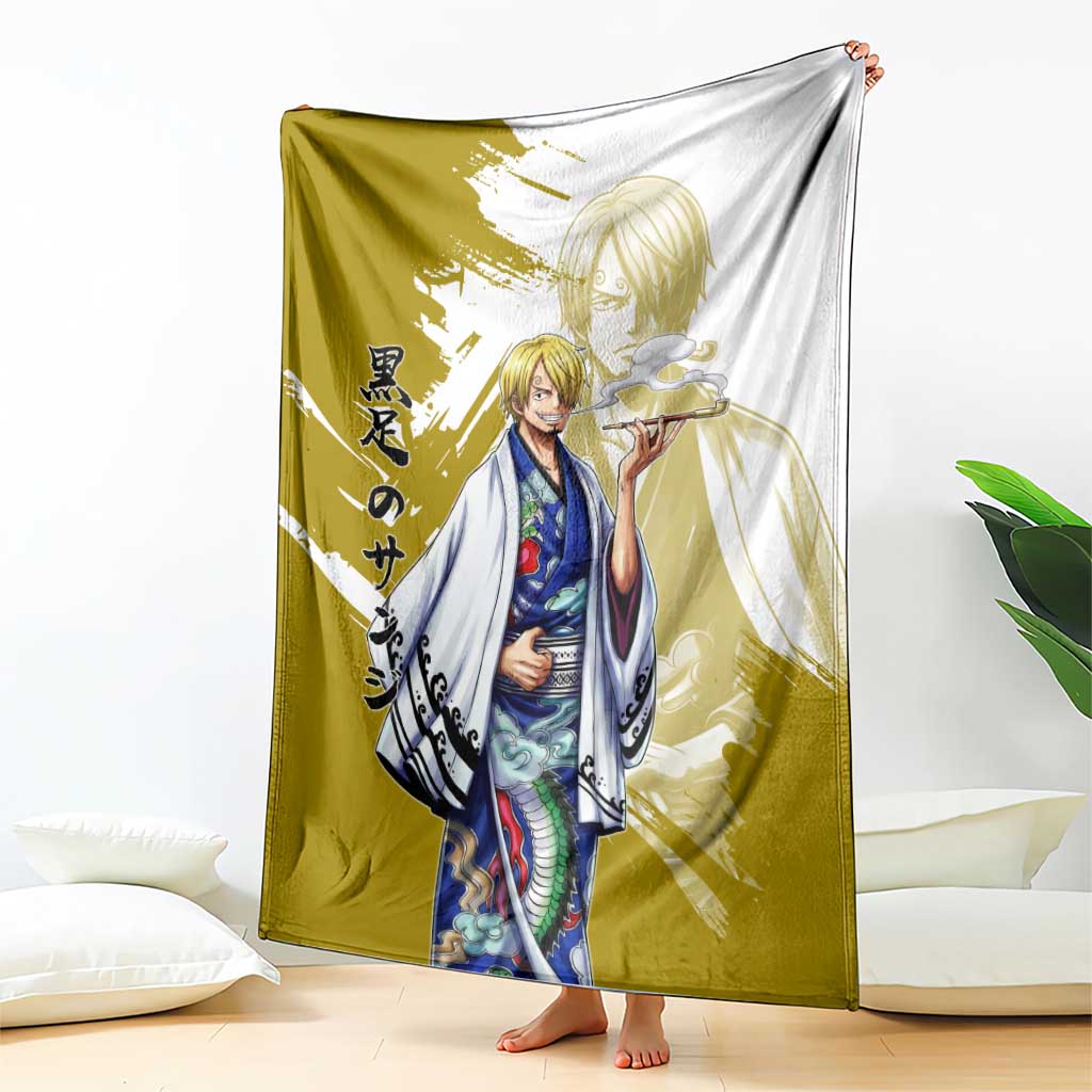 Vinsmoke Sanji - Wano Arc Samurai Style Blanket Sanji in Traditional Kimono - One Piece Wano Edition