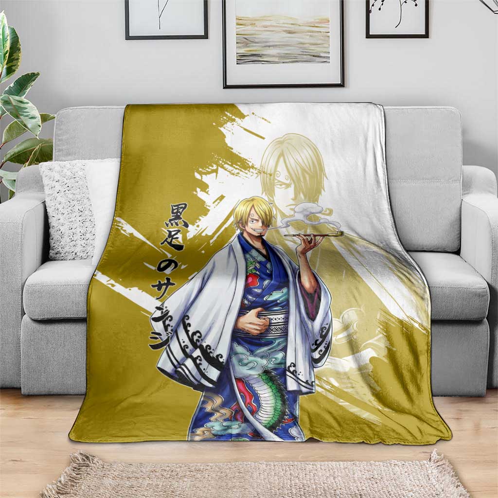 Vinsmoke Sanji - Wano Arc Samurai Style Blanket Sanji in Traditional Kimono - One Piece Wano Edition