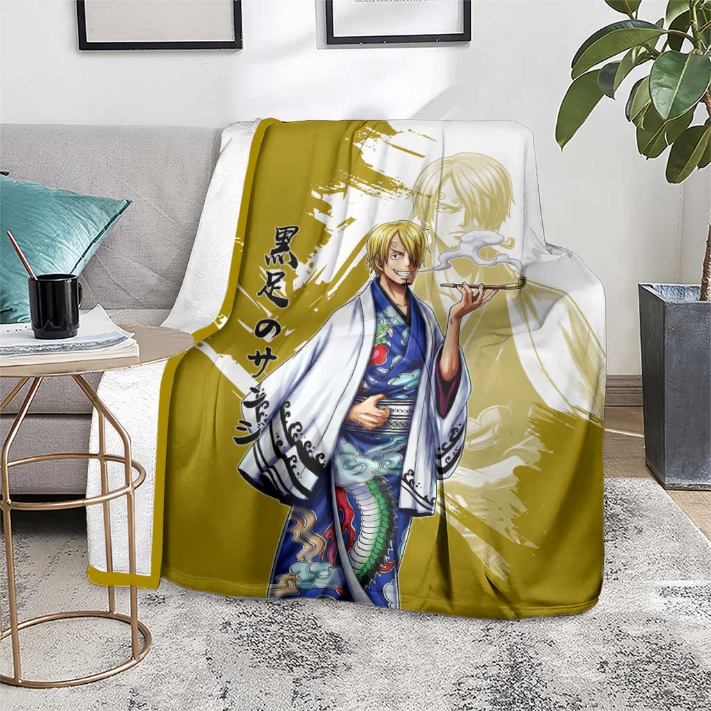 Vinsmoke Sanji - Wano Arc Samurai Style Blanket Sanji in Traditional Kimono - One Piece Wano Edition